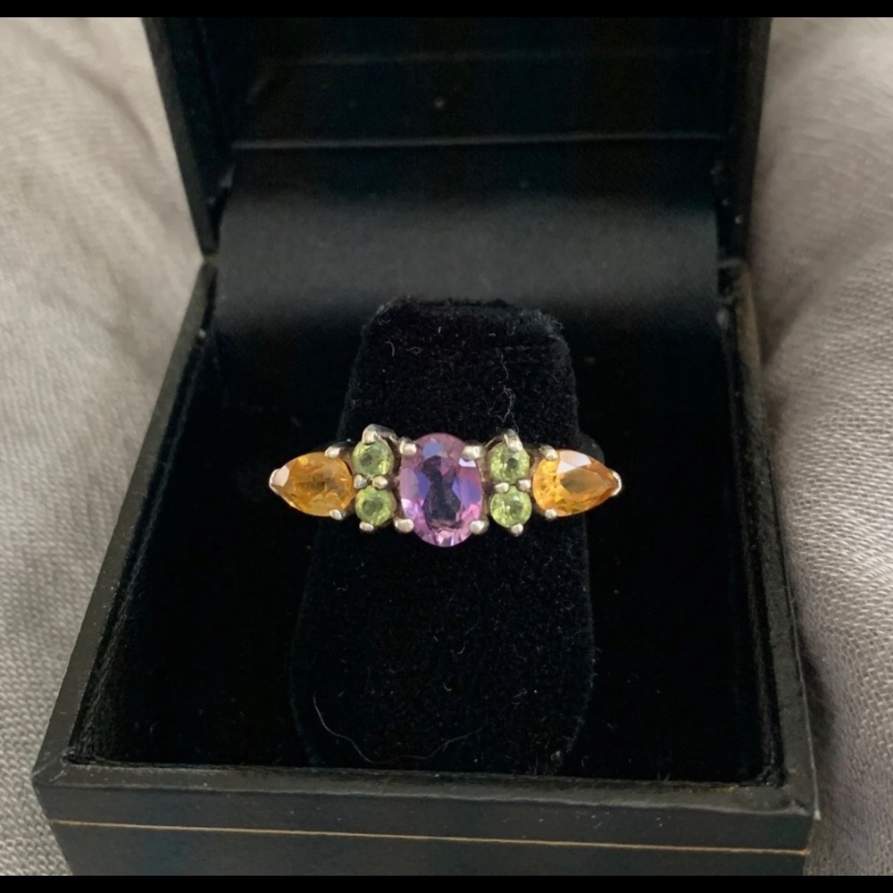 Multi Gemstone Ring - Picture 2 of 4